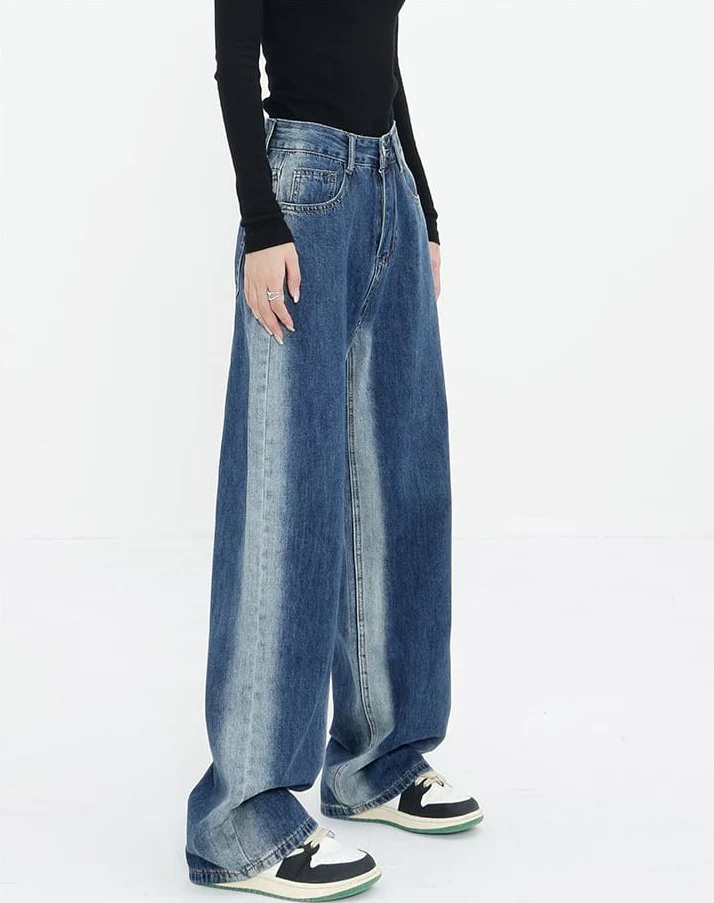 Faded Side Stripe Straight Jeans - Image 22