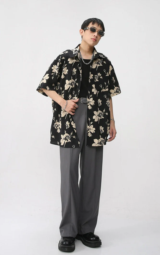 Floral Single Pocket Button Shirt - Image 5