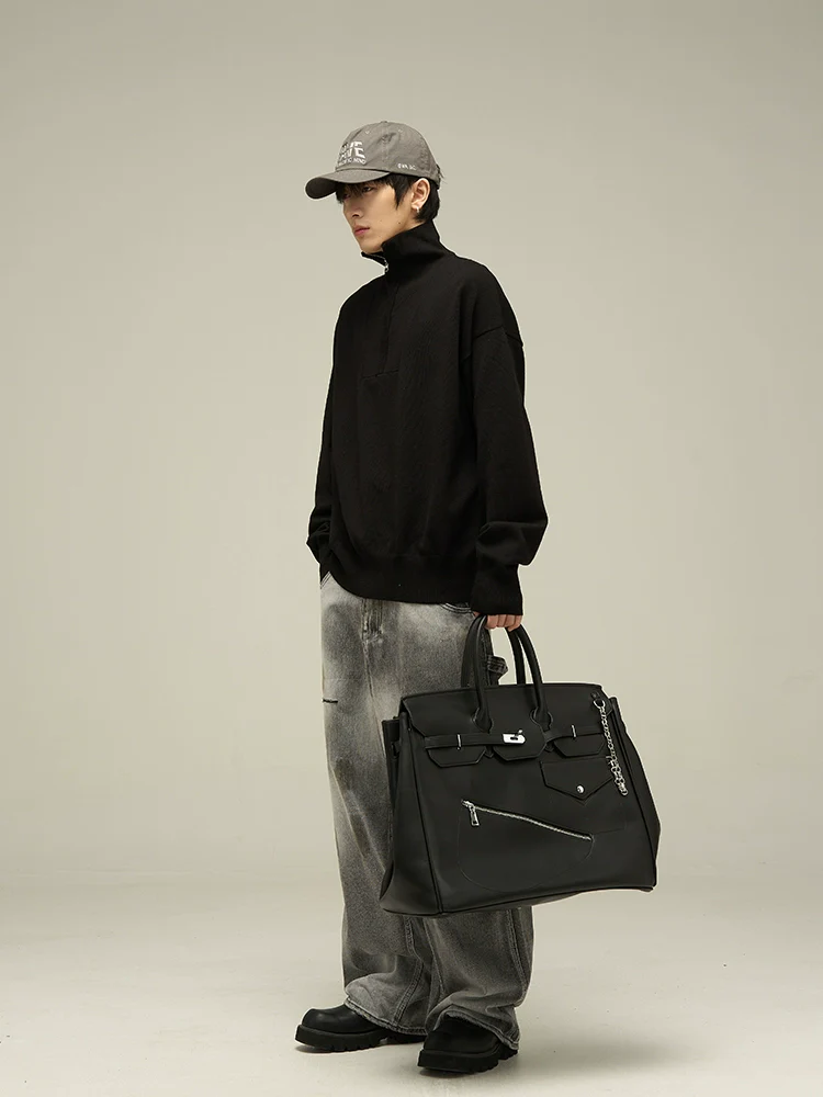 Half-Zip Collared Sweatshirt Pullover - Image 11