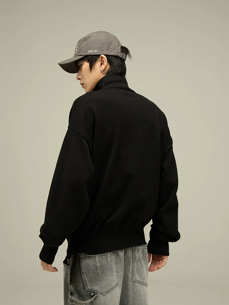 Half-Zip Collared Sweatshirt Pullover - Image 8