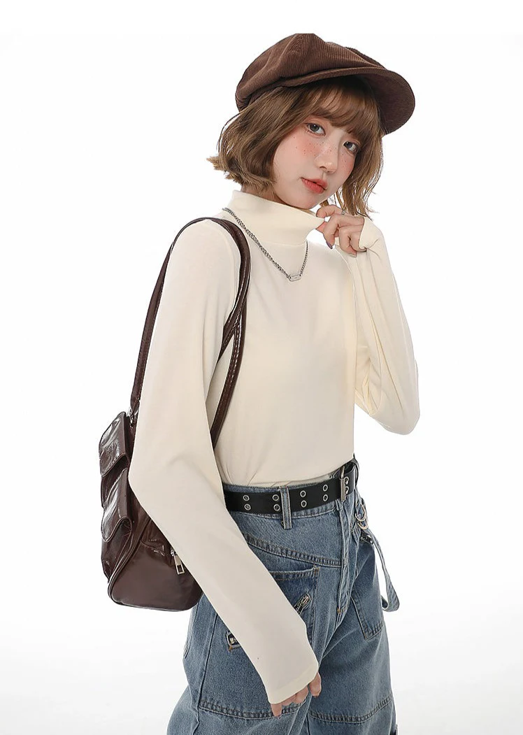 High Neck Long Sleeve Top - Image 3