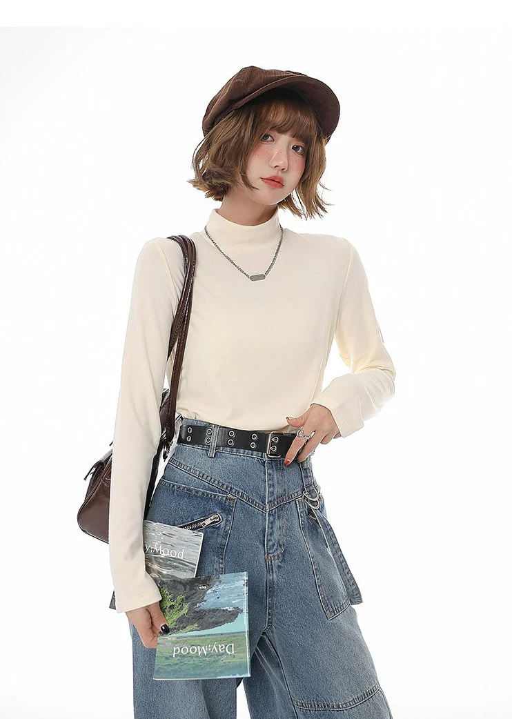 High Neck Long Sleeve Top - Image 4