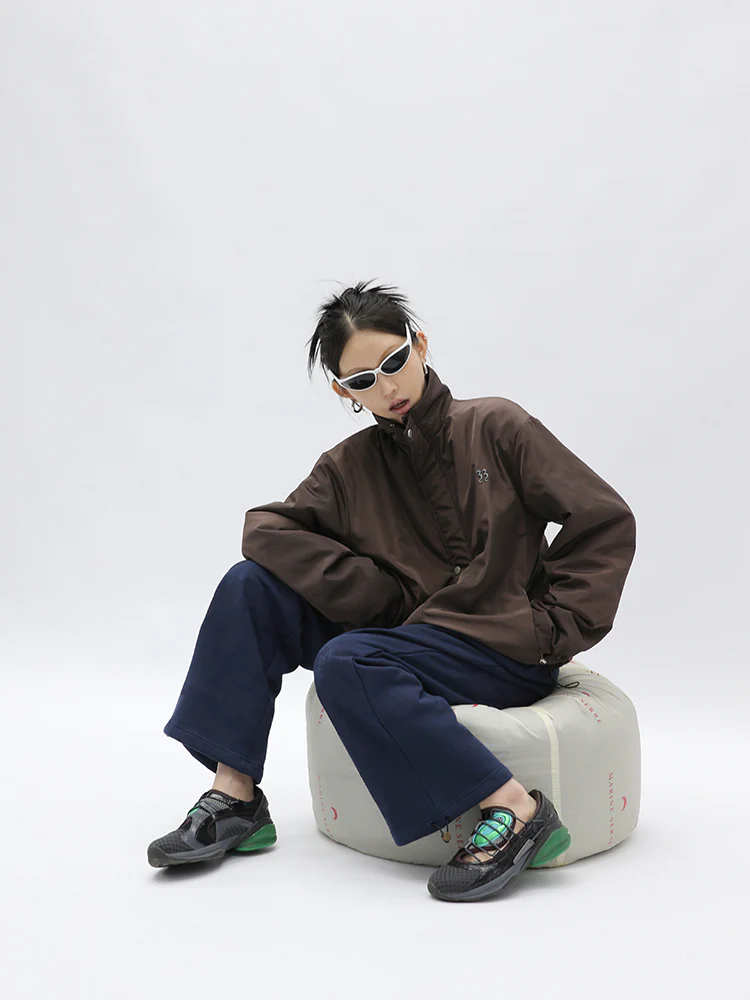 High Neck Zip Up Jacket - Image 5