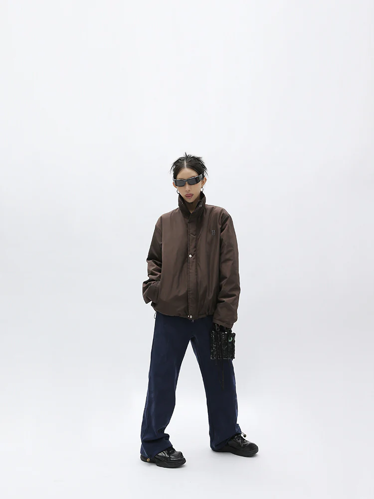 High Neck Zip Up Jacket - Image 7