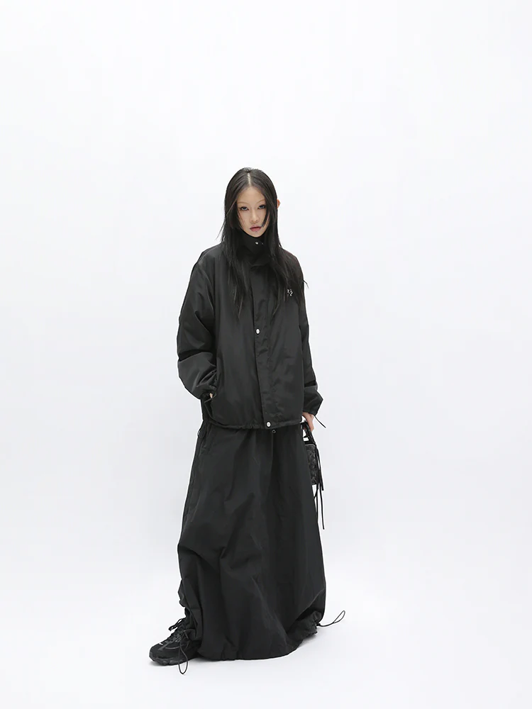 High Neck Zip Up Jacket - Image 8