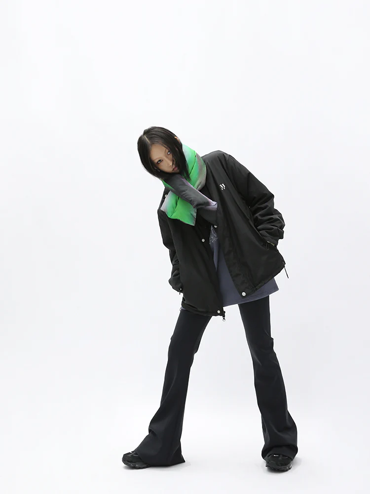 High Neck Zip Up Jacket - Image 9