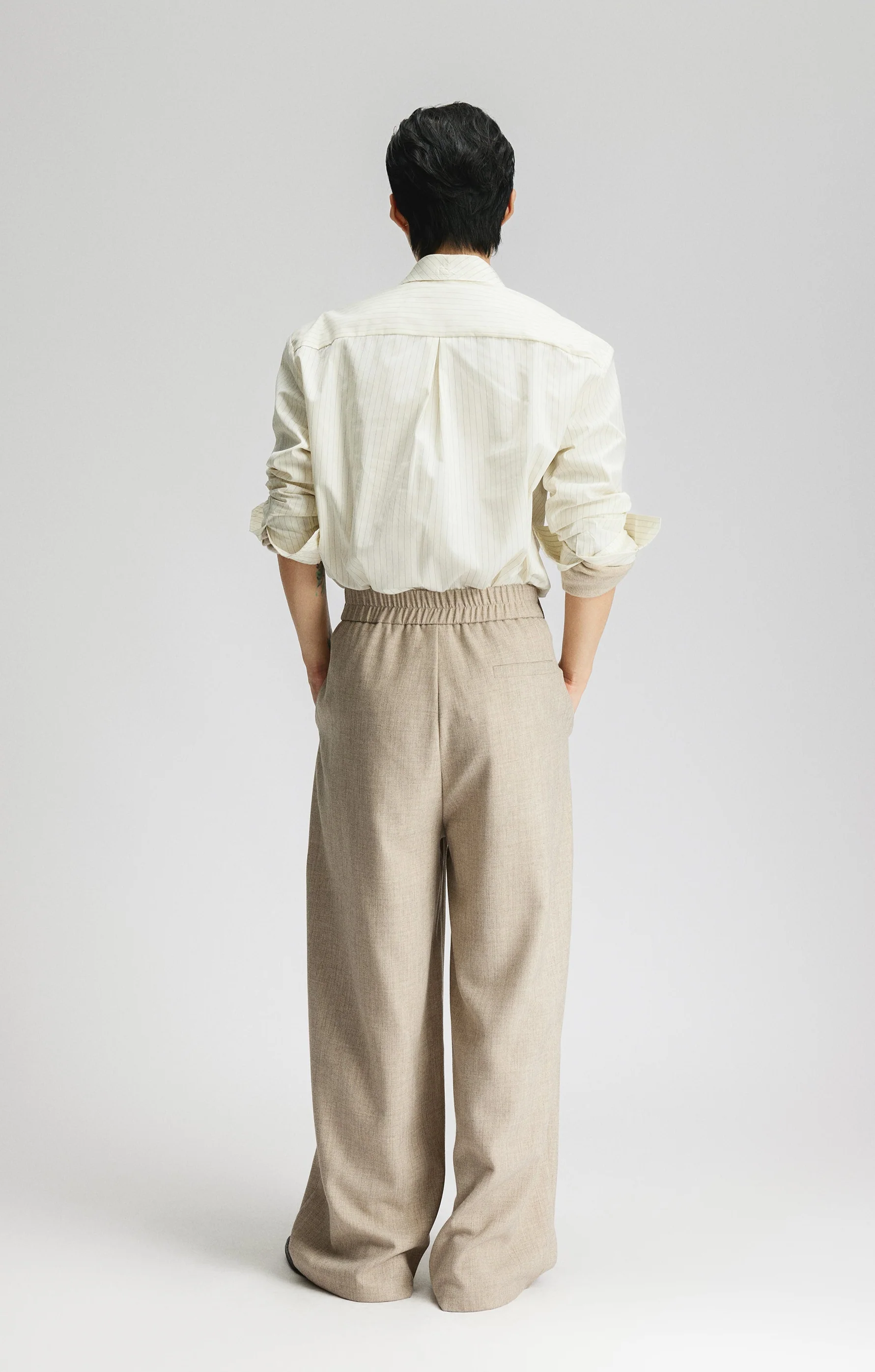 High-Waist Pleated Wide Leg Pants - Image 6