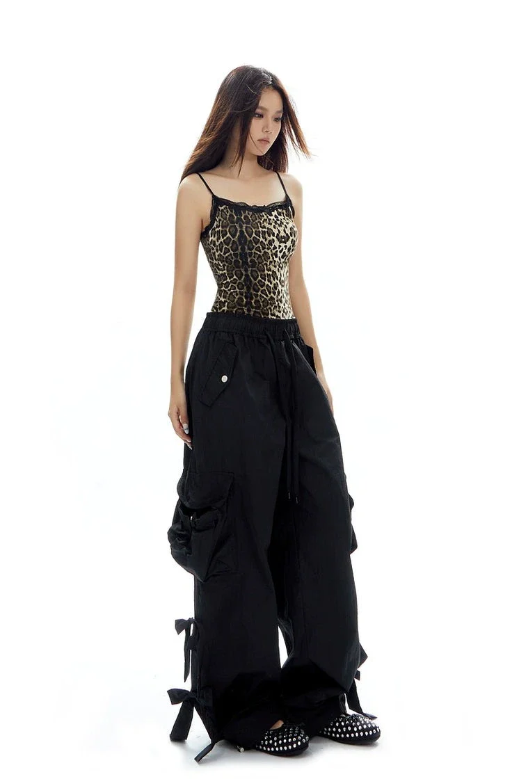 Leopard Print Lace Trim Camisole Top - Image 15