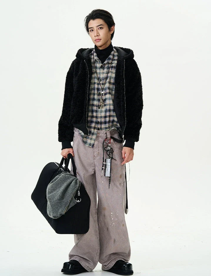 Mid-Crop Sherpa Hooded Zip Jacket - Image 8