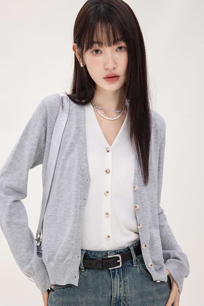 Mock Two-Piece Cardigan - Image 13