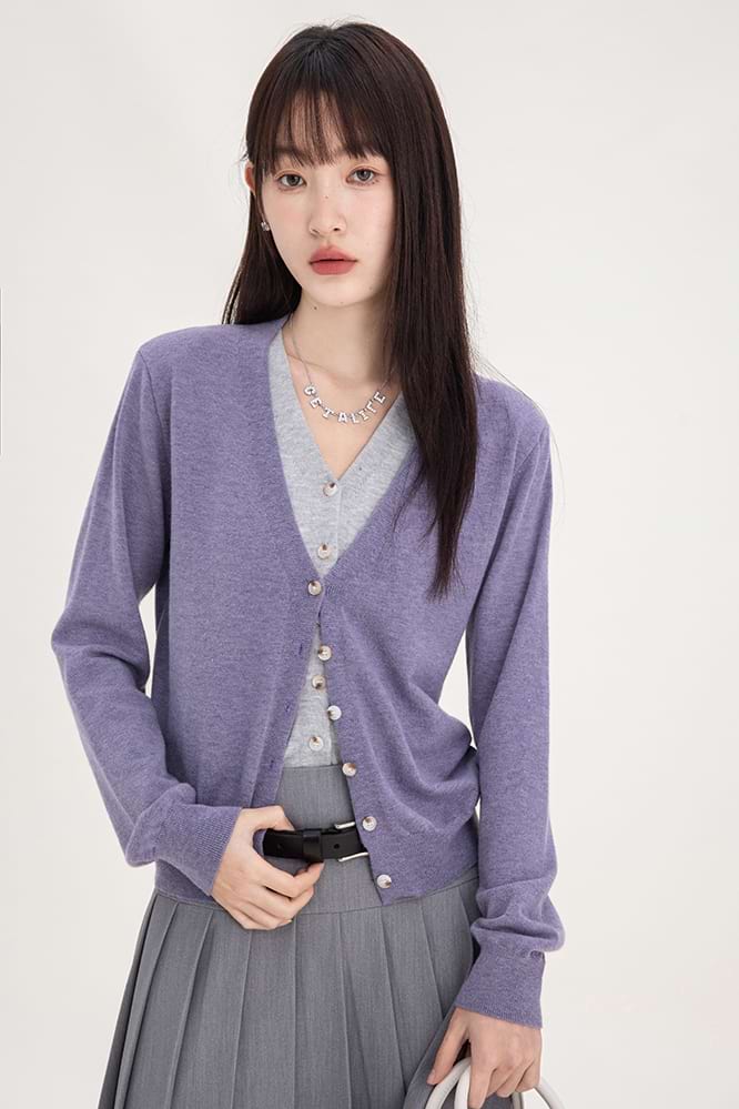 Mock Two-Piece Cardigan - Image 4