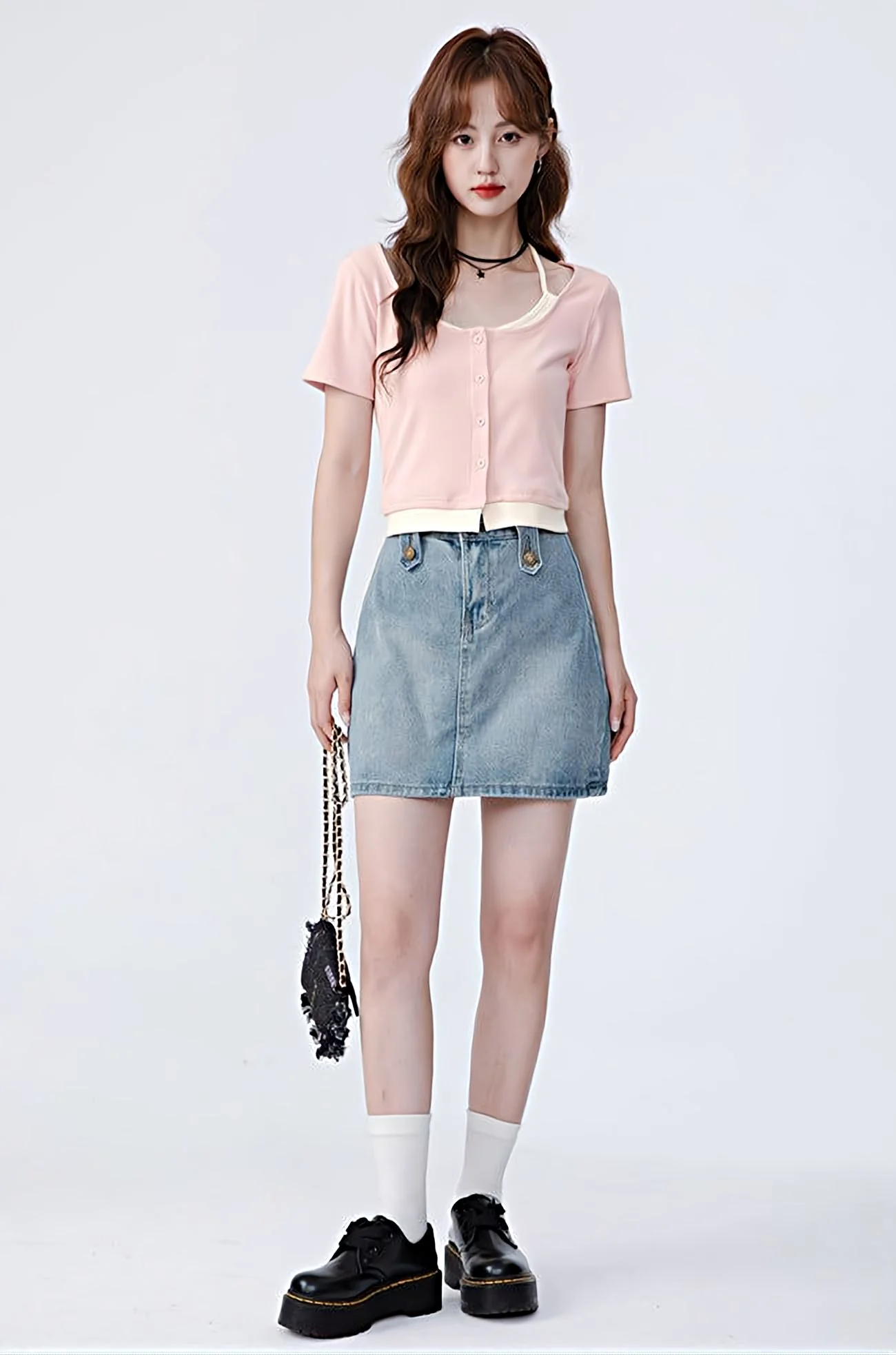 Mock Two-Piece Short Sleeve Top - Image 6