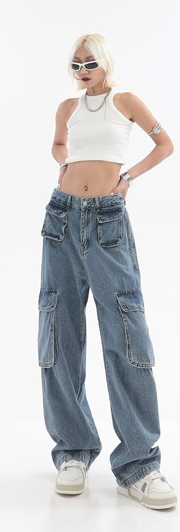 Slim Multi Pocket Jeans - Image 11