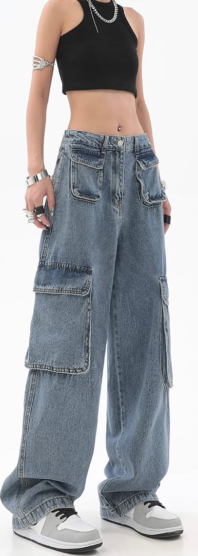 Slim Multi Pocket Jeans - Image 2