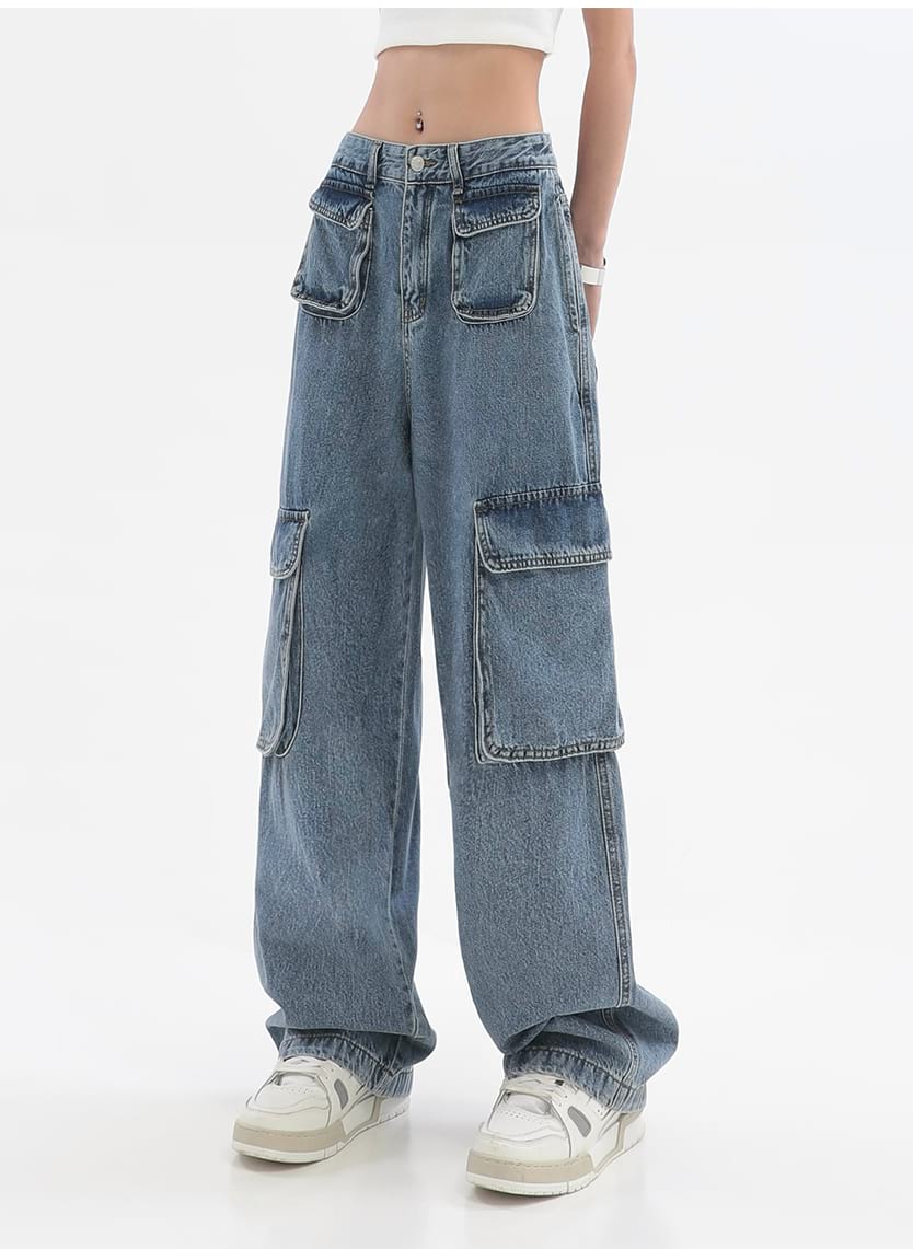Slim Multi Pocket Jeans - Image 5
