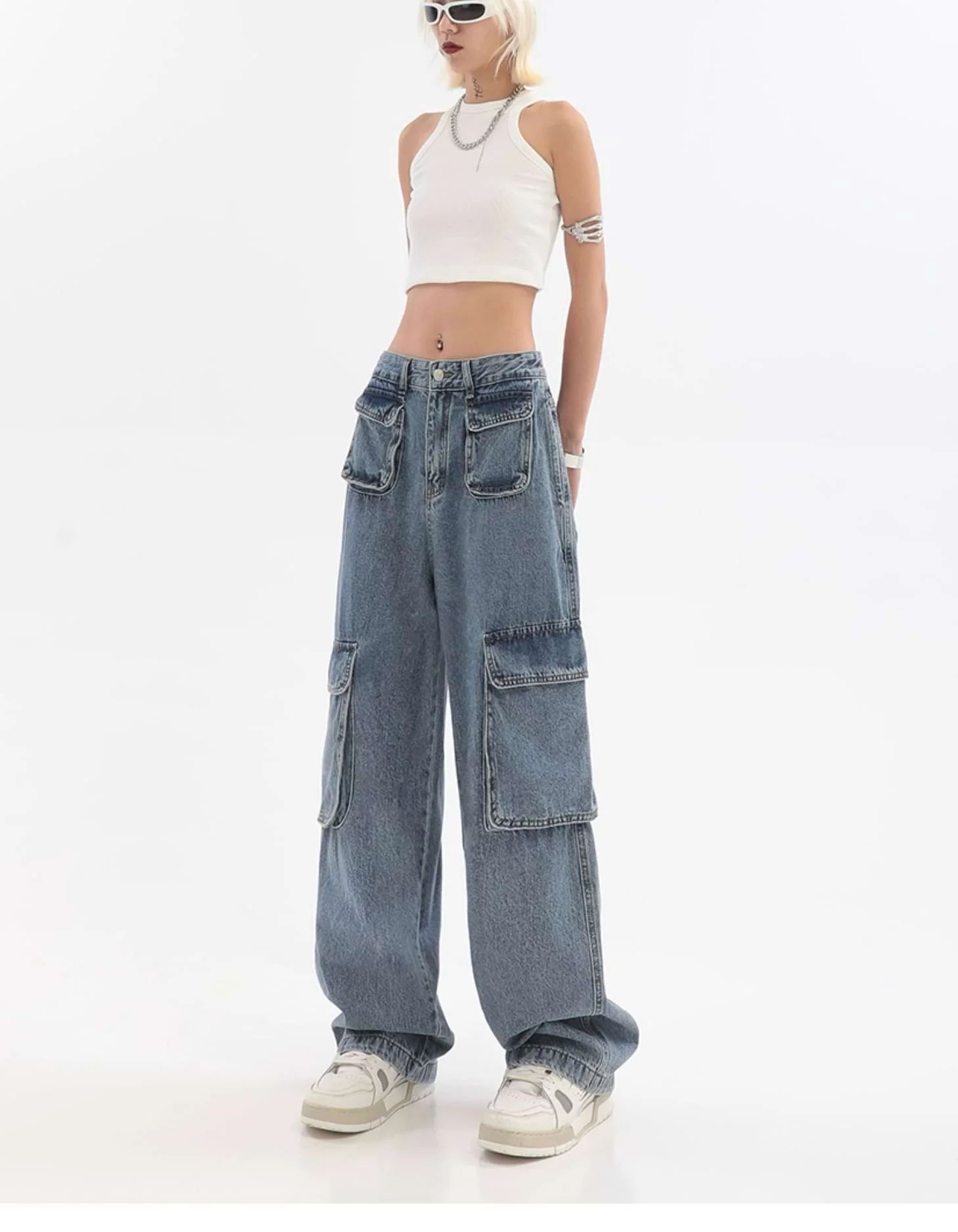 Slim Multi Pocket Jeans - Image 9