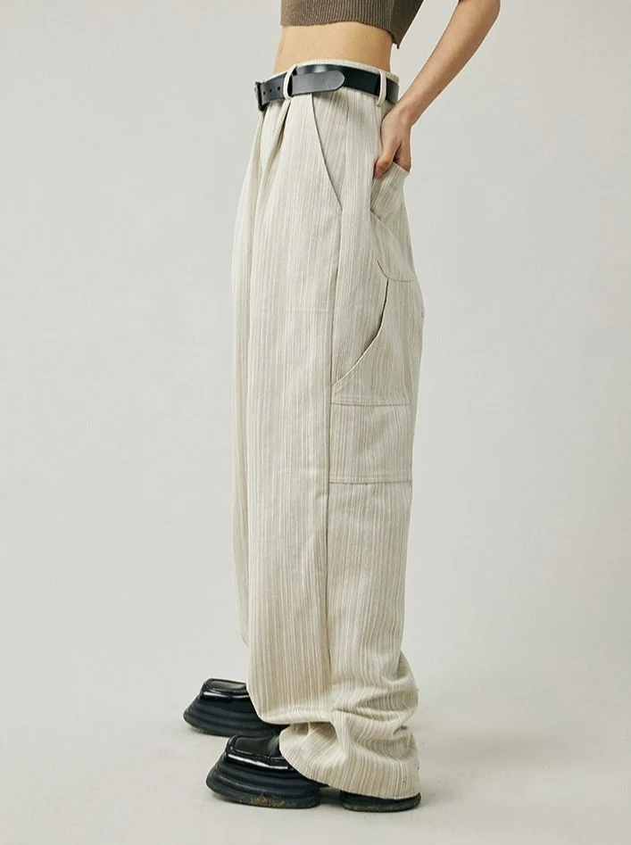 Multi Pocket Pinstripe Pants - Image 5