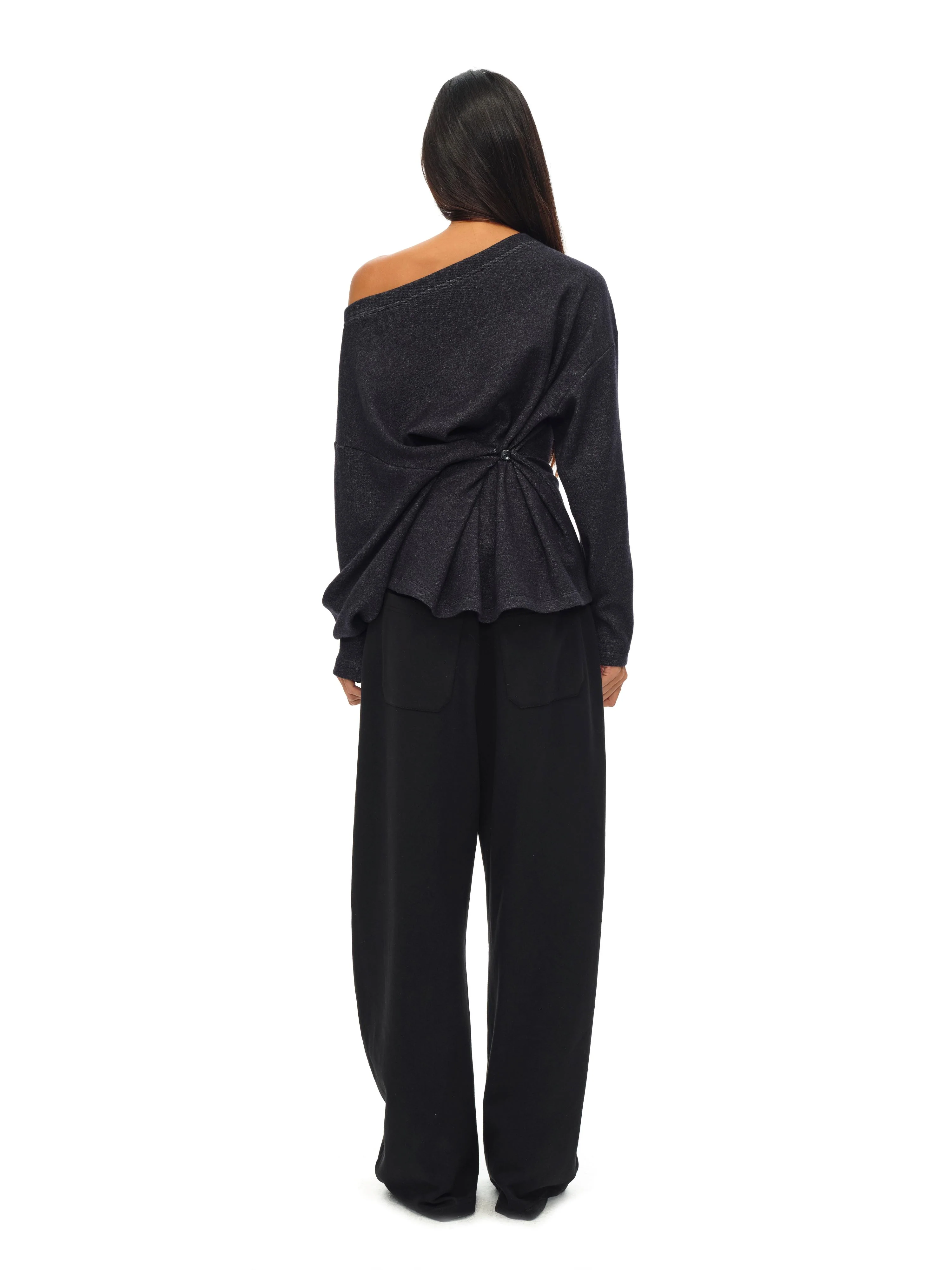 Off-Shoulder Flare Long Sleeve Top - Image 10