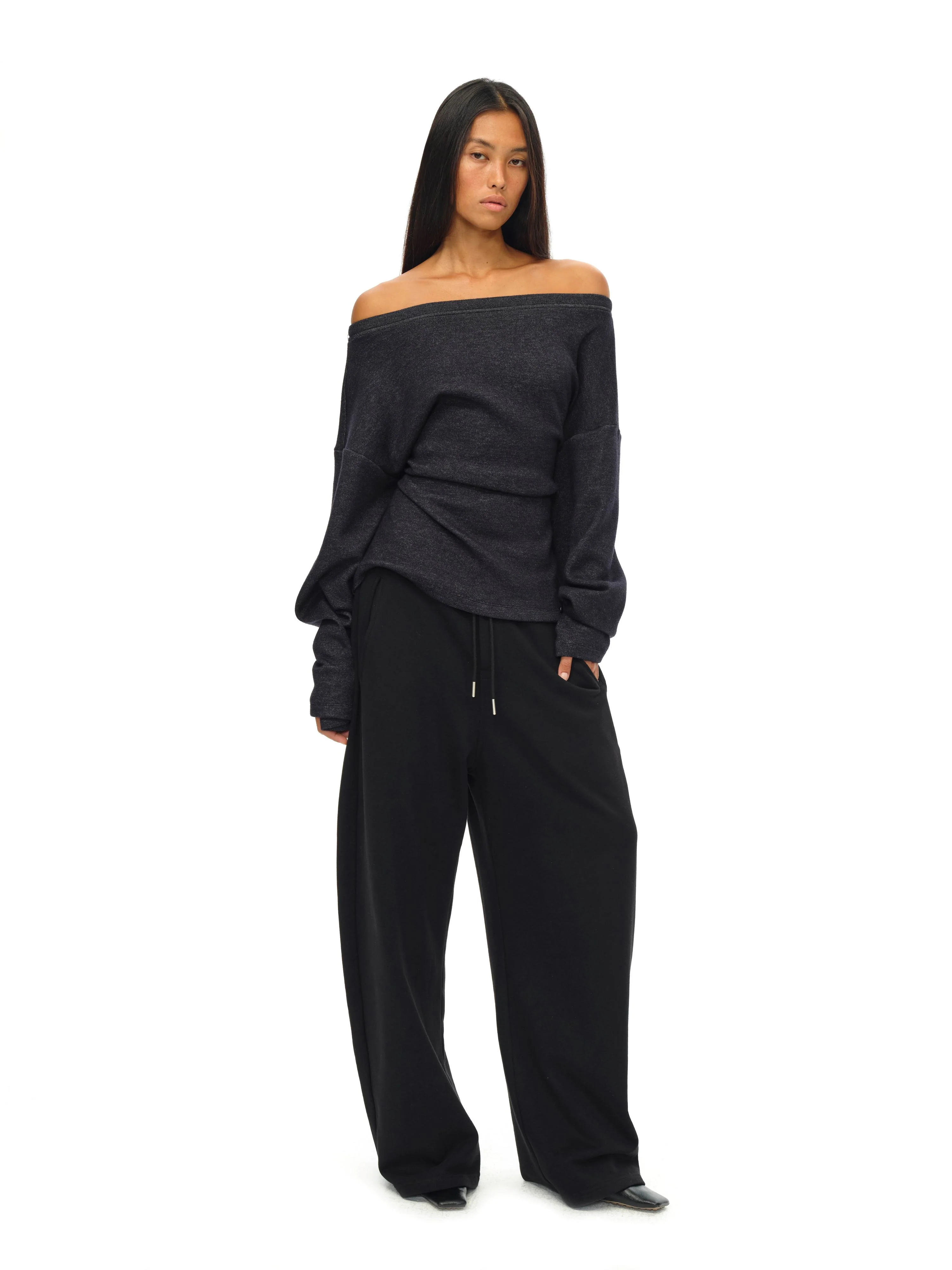 Off-Shoulder Flare Long Sleeve Top - Image 5