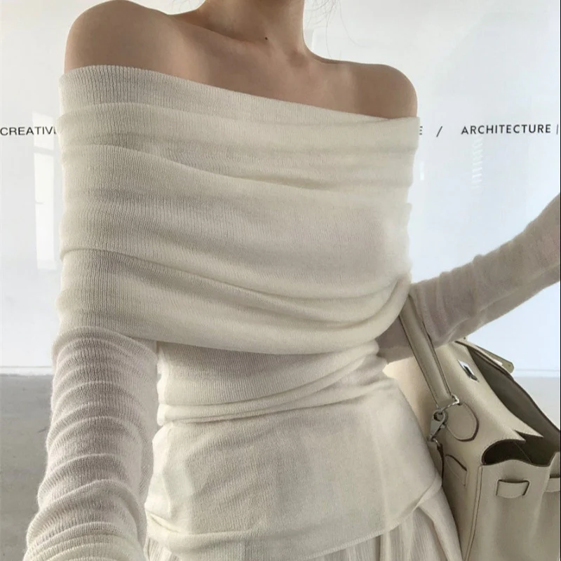 Off Shoulder Knit Top - Image 2