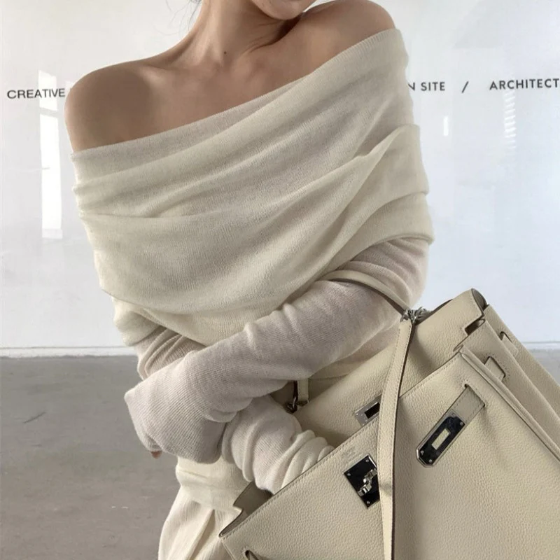 Off Shoulder Knit Top - Image 6