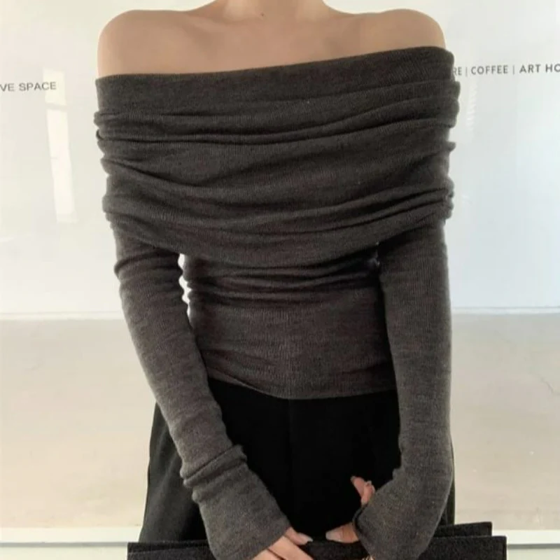 Off Shoulder Knit Top - Image 7