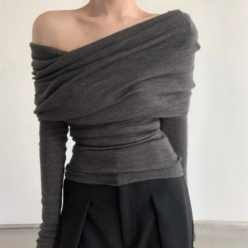 Off Shoulder Knit Top - Image 8