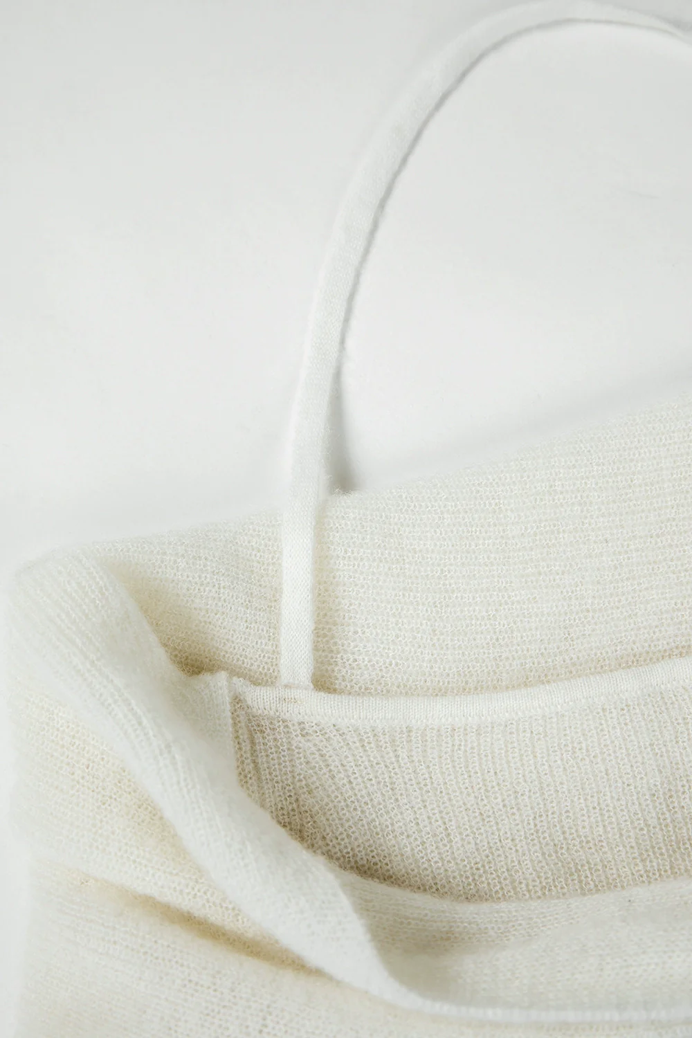 Off-Shoulder Ribbed Long Sleeve Halter-Neck Sweater Top - Image 14