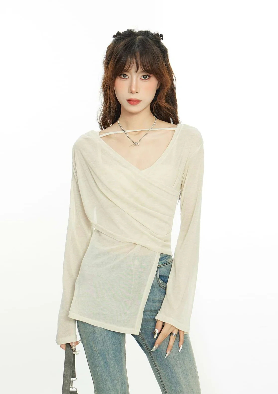 Overlap Translucent Asymmetric Top - Image 4