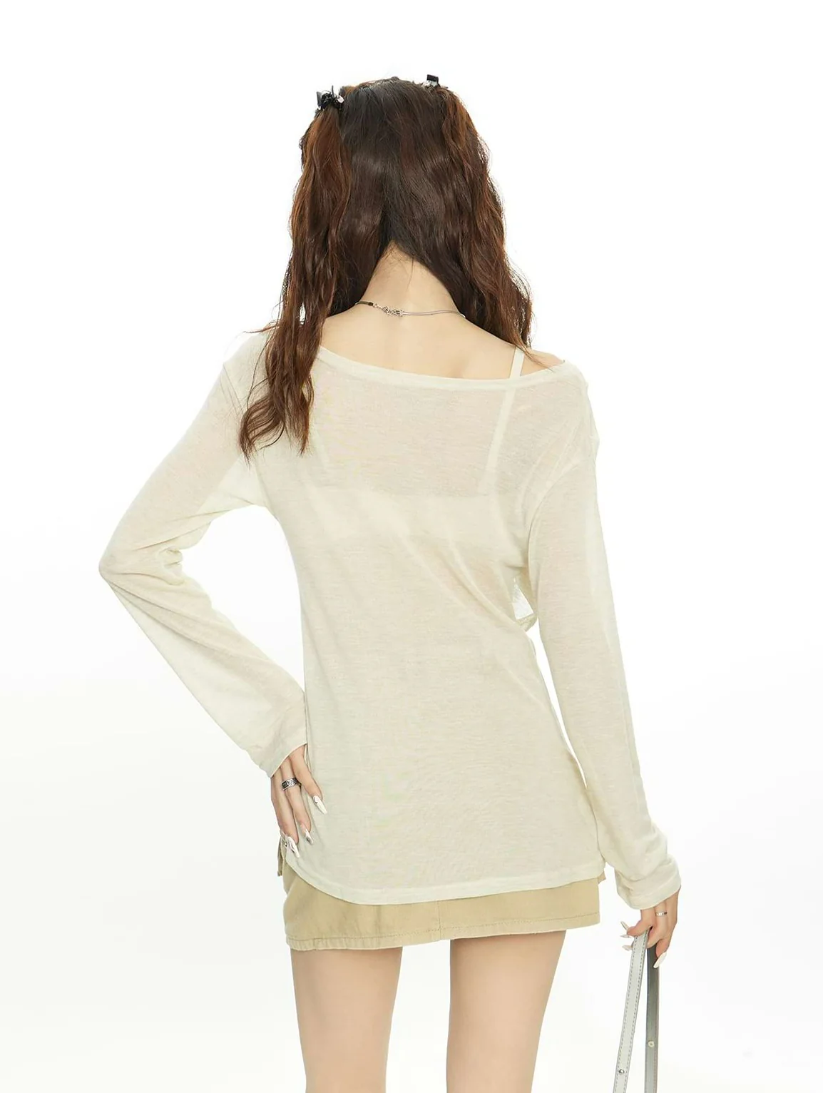 Overlap Translucent Asymmetric Top - Image 5