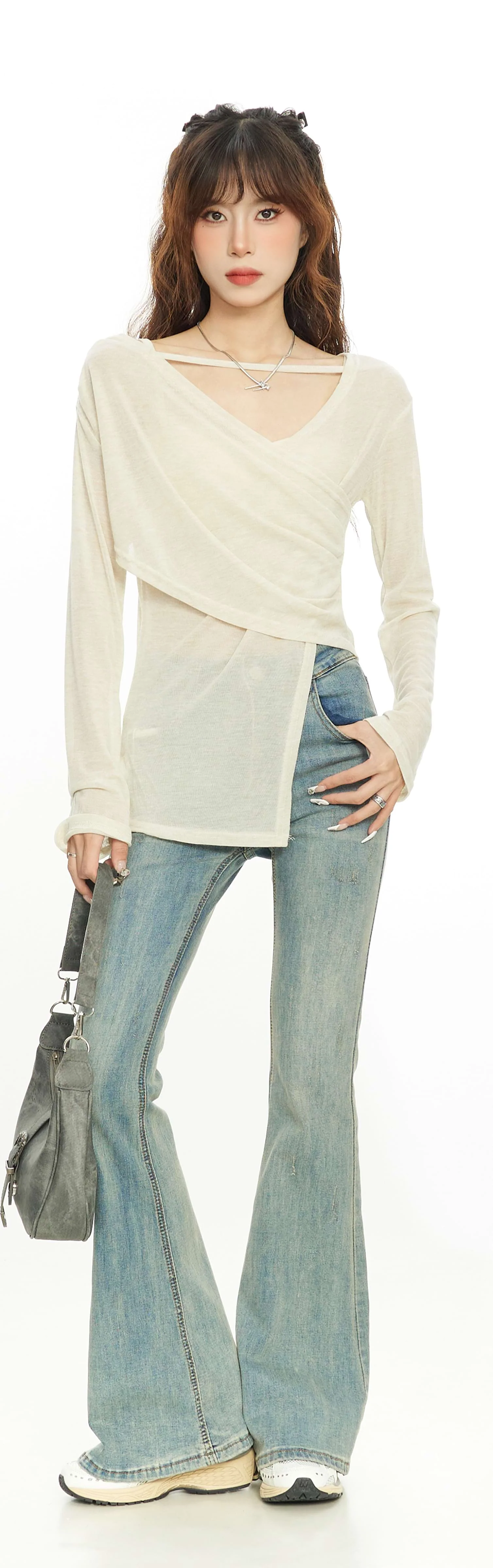 Overlap Translucent Asymmetric Top - Image 9