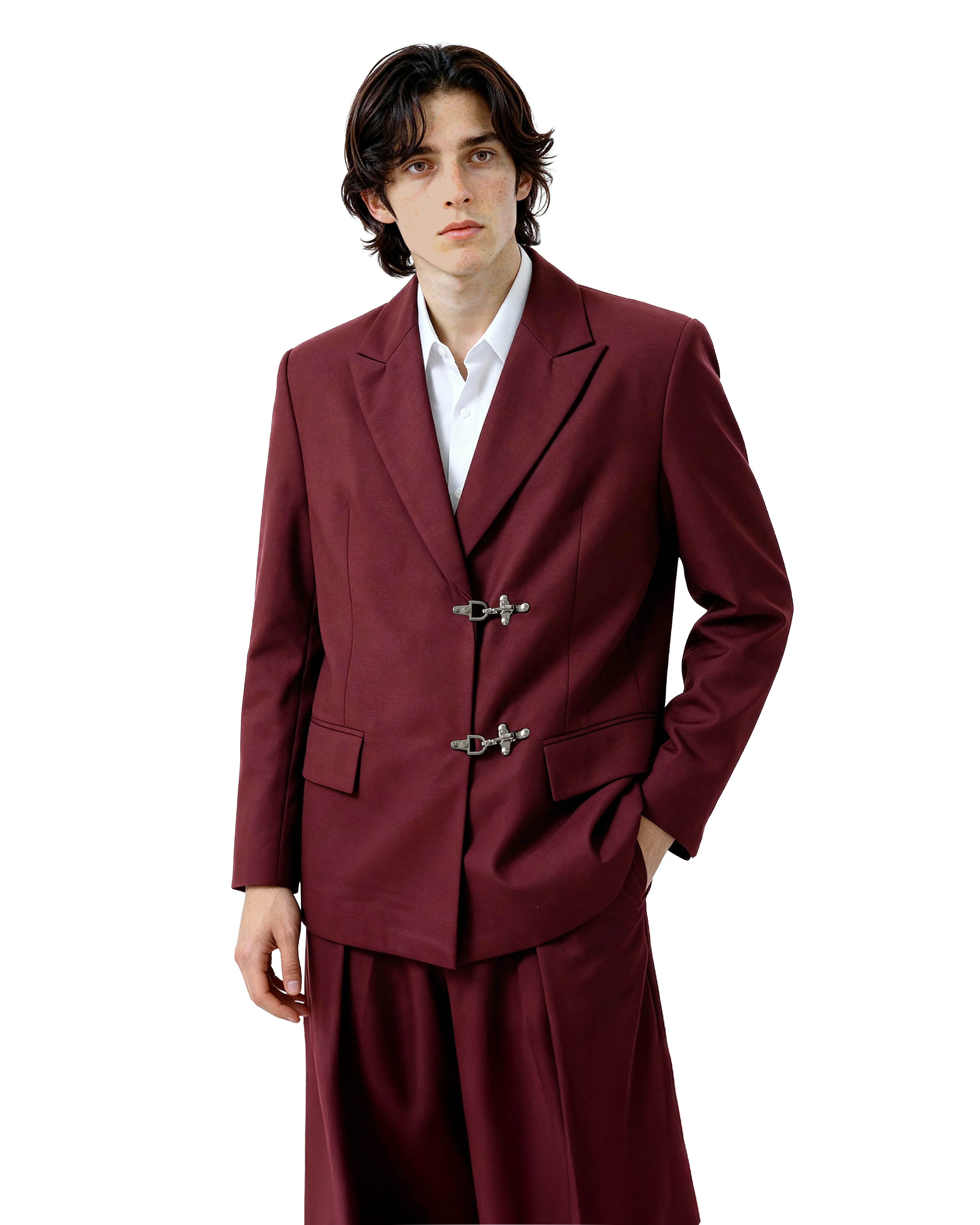 Oversized Fireman Buckle Blazer - Image 50