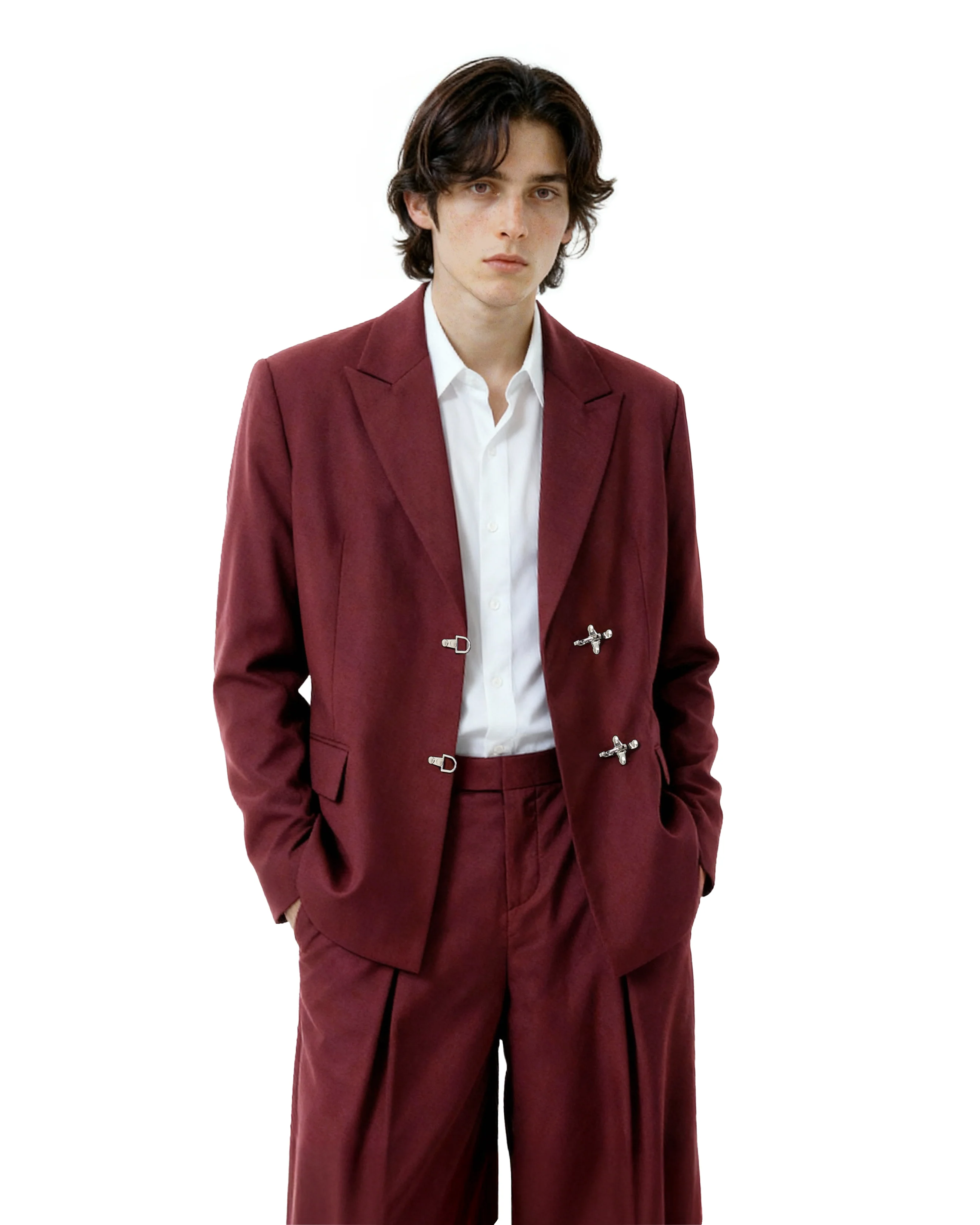 Oversized Fireman Buckle Blazer - Image 51