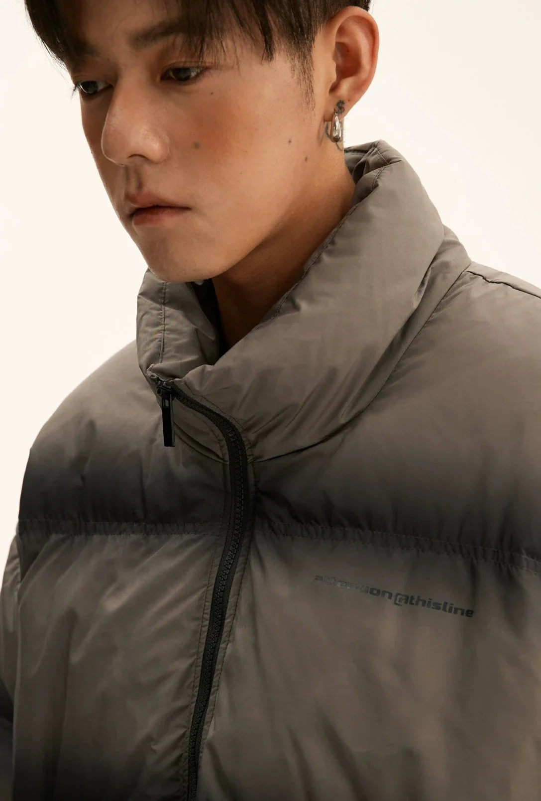 Oversized Gradient-Print Puffer Jacket - Image 4