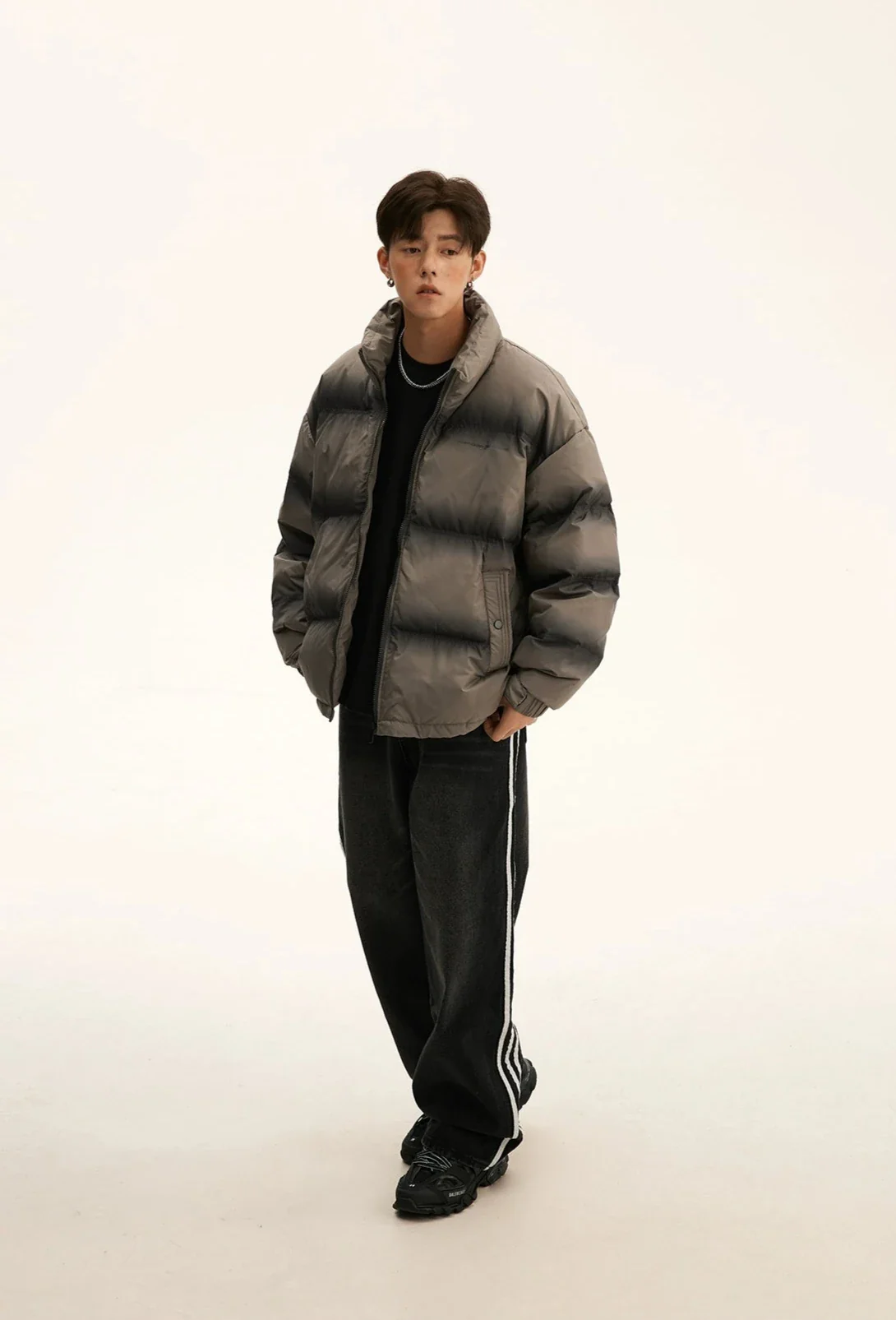 Oversized Gradient-Print Puffer Jacket - Image 6