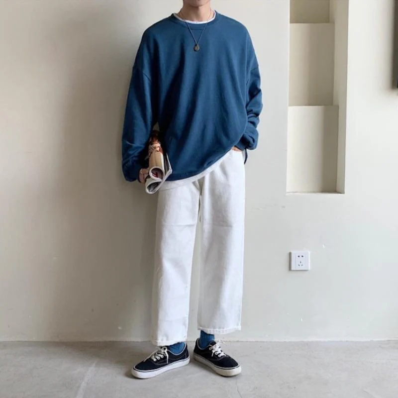 Oversized Mock Two-Piece Long-Sleeve Tee - Image 26