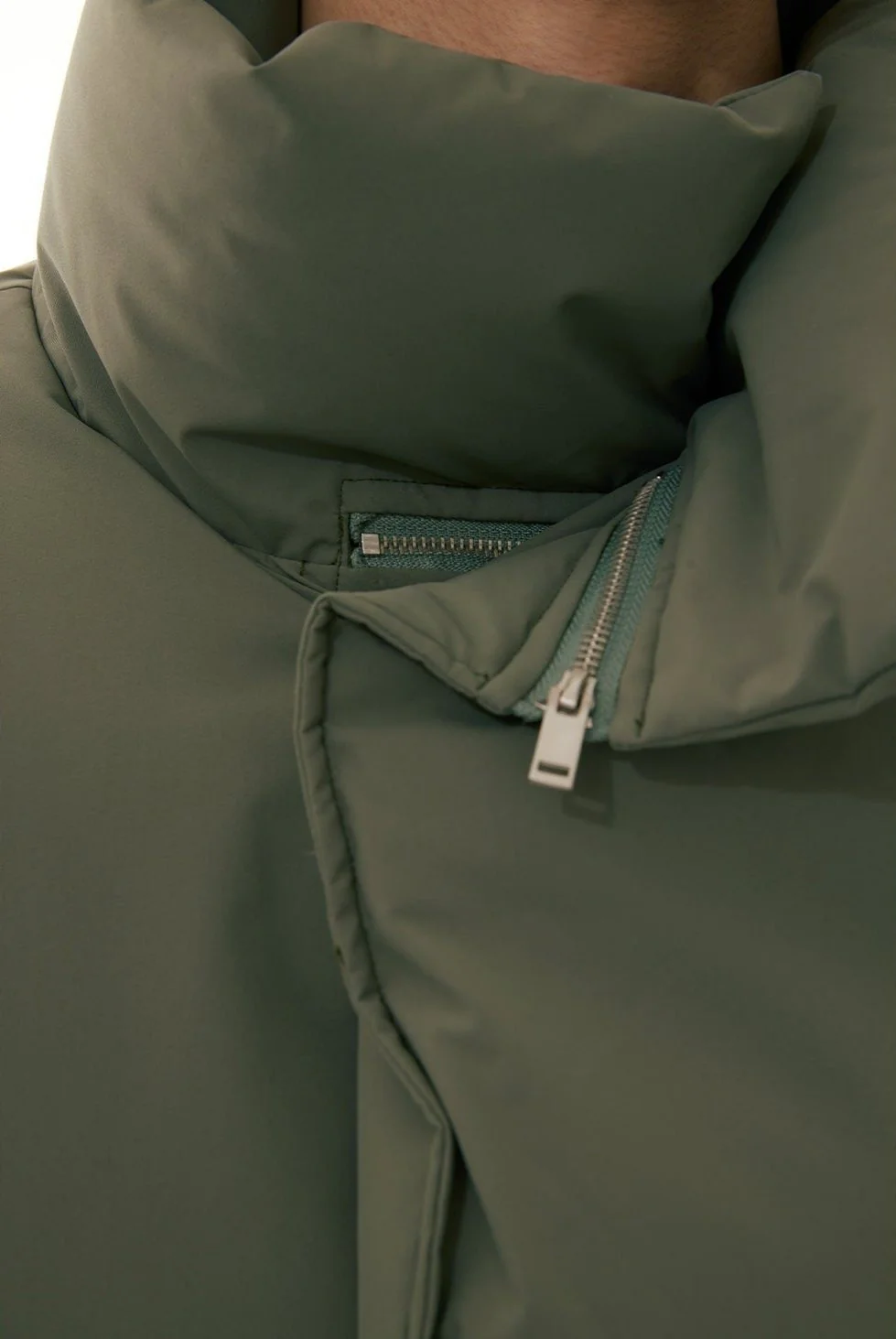 Puffer Jacket with Stand Collar - Image 5