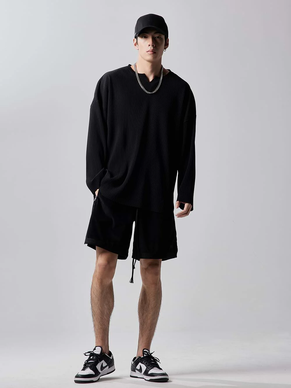 Oversized Ribbed Long Sleeve Shirt - Image 12