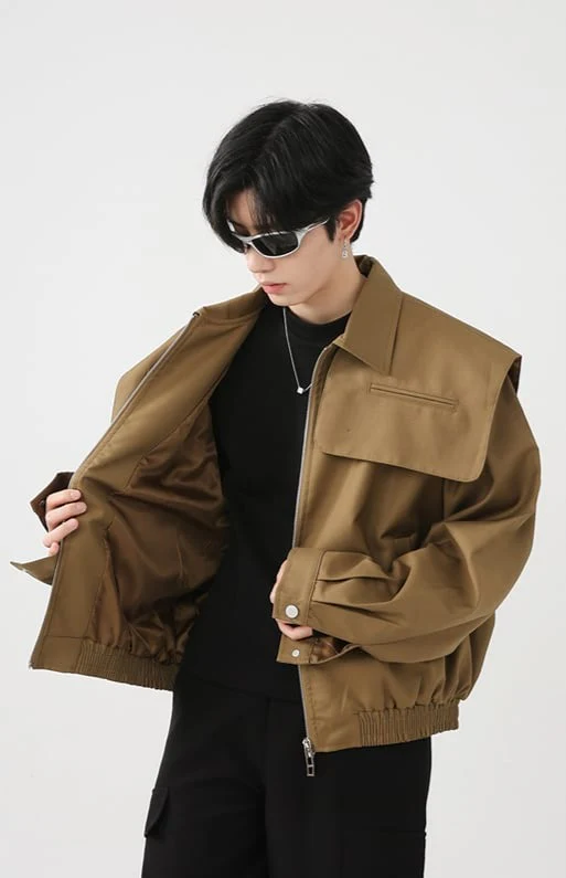 Oversized Shoulder Cape Jacket - Image 2