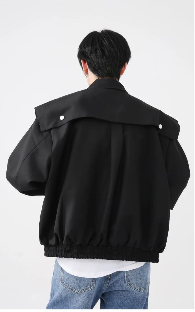 Oversized Shoulder Cape Jacket - Image 8