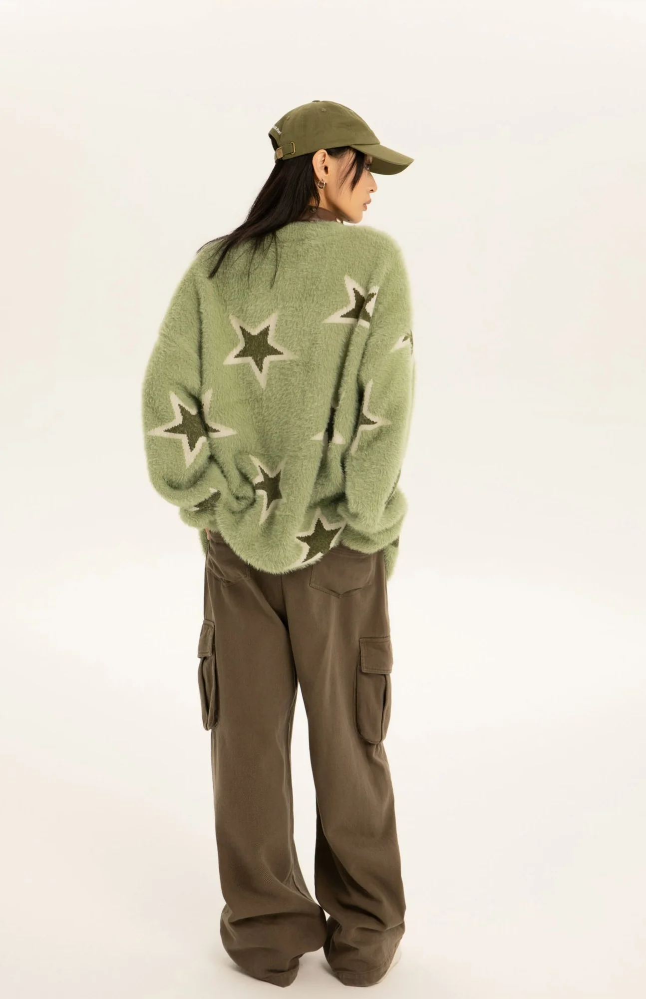 Oversized Star Print Pullover - Image 4