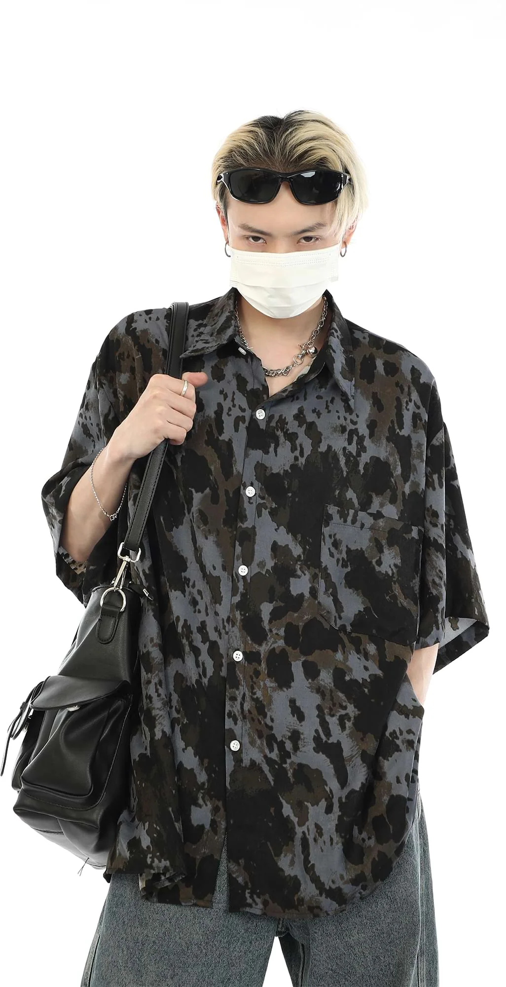 Oversized Tie-Dye Button Shirt - Image 2