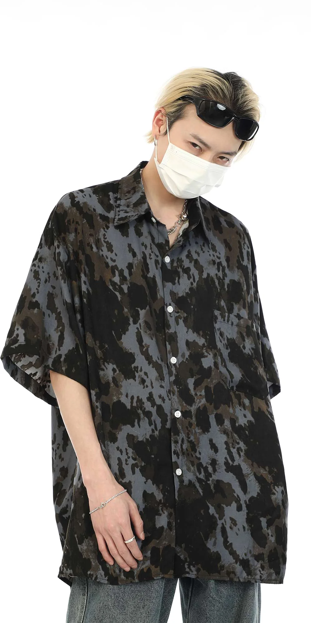 Oversized Tie-Dye Button Shirt - Image 3