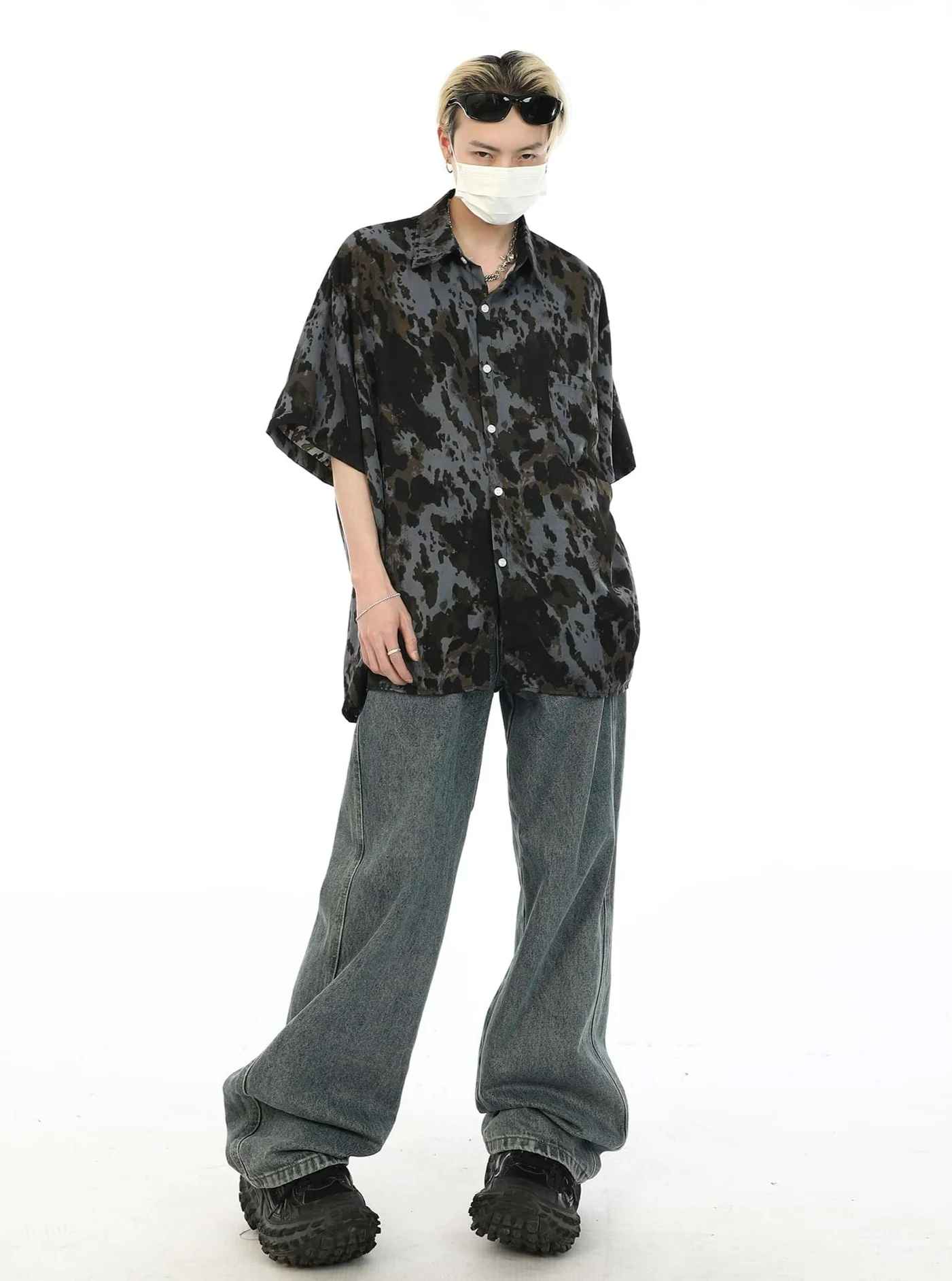 Oversized Tie-Dye Button Shirt - Image 4