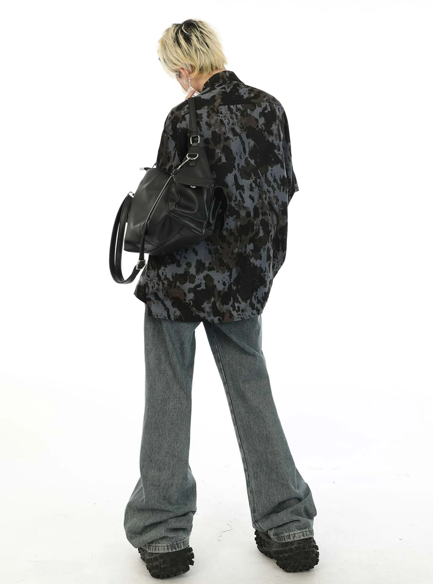 Oversized Tie-Dye Button Shirt - Image 6
