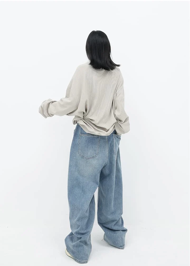 Oversized Waffle Textured Sweatshirt - Image 8