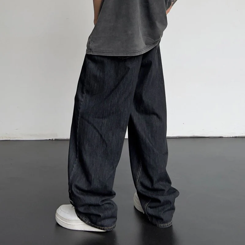 Patchwork Wide Leg Jeans - Image 5