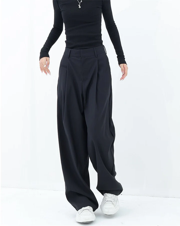 Pleated Straight Fit Pants - Image 14