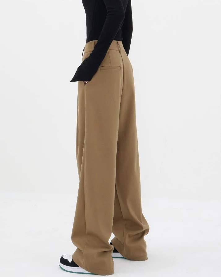 Pleated Straight Fit Pants - Image 8