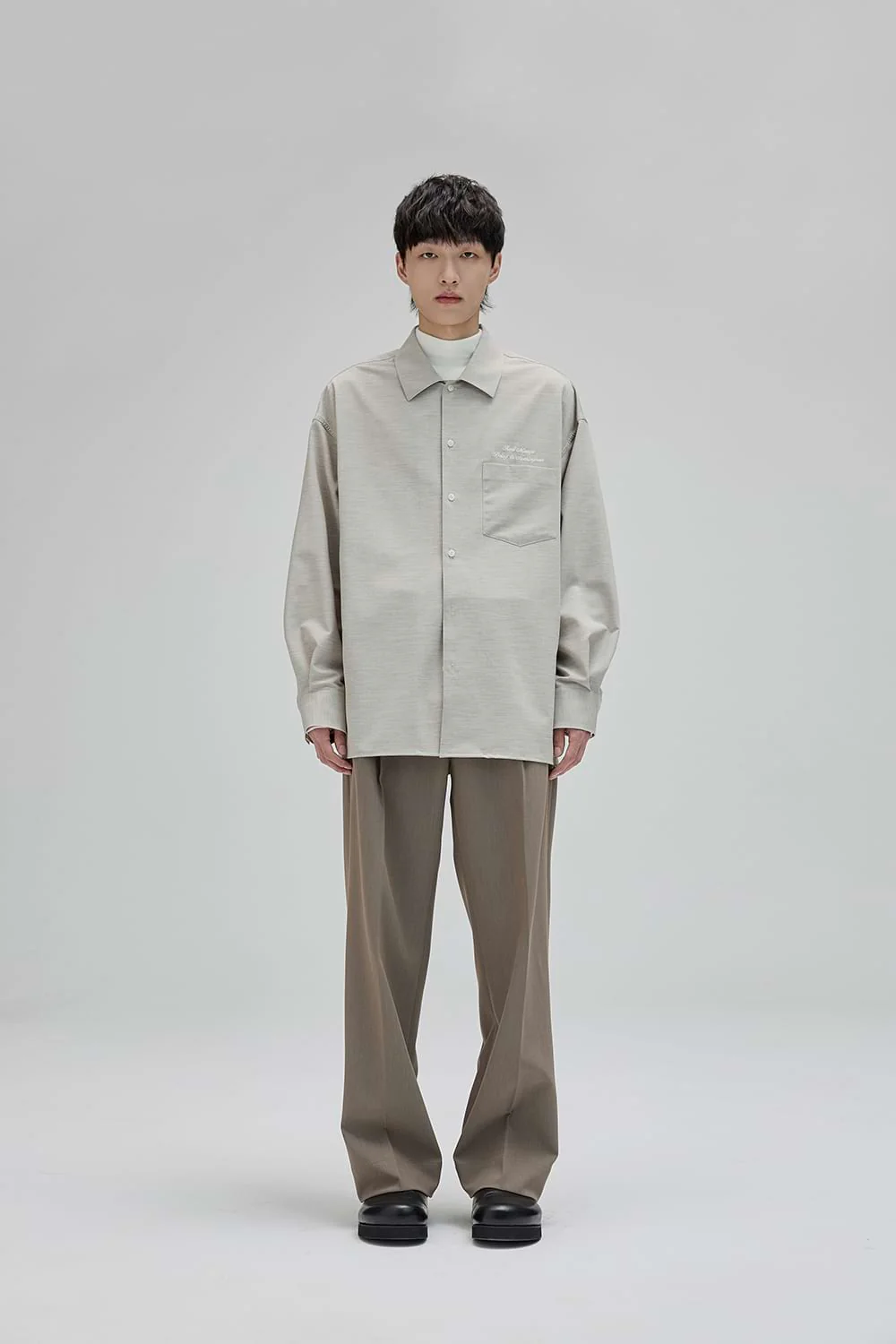 Pleated Straight Fit Pants - Image 6